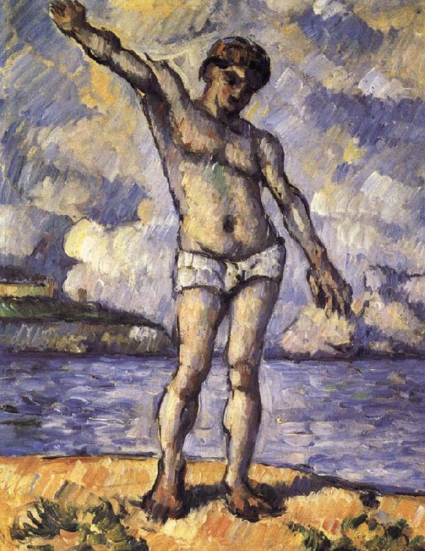 Paul Cezanne from the draft Bathing oil painting picture